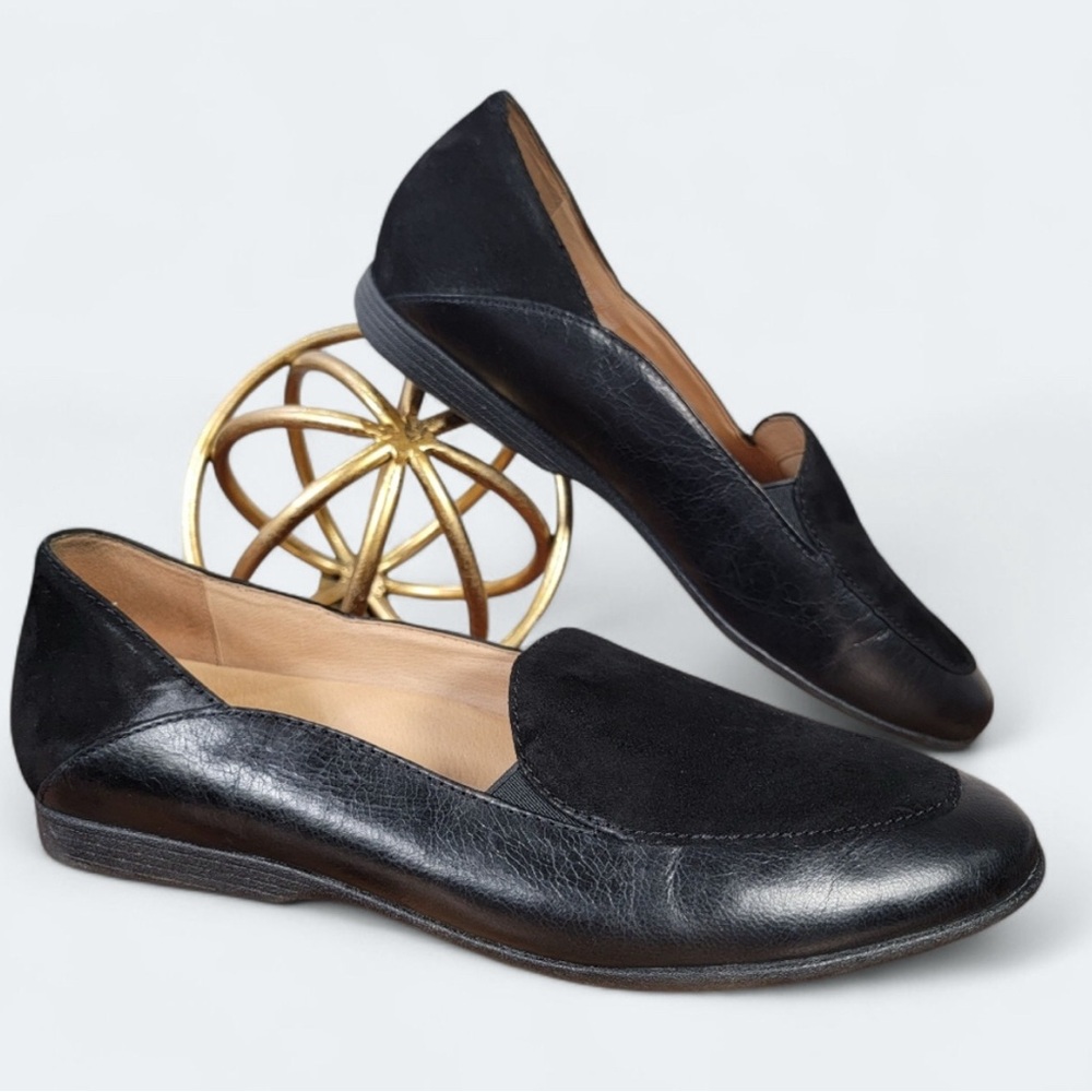 Dansko Black Leather Women's Flats
